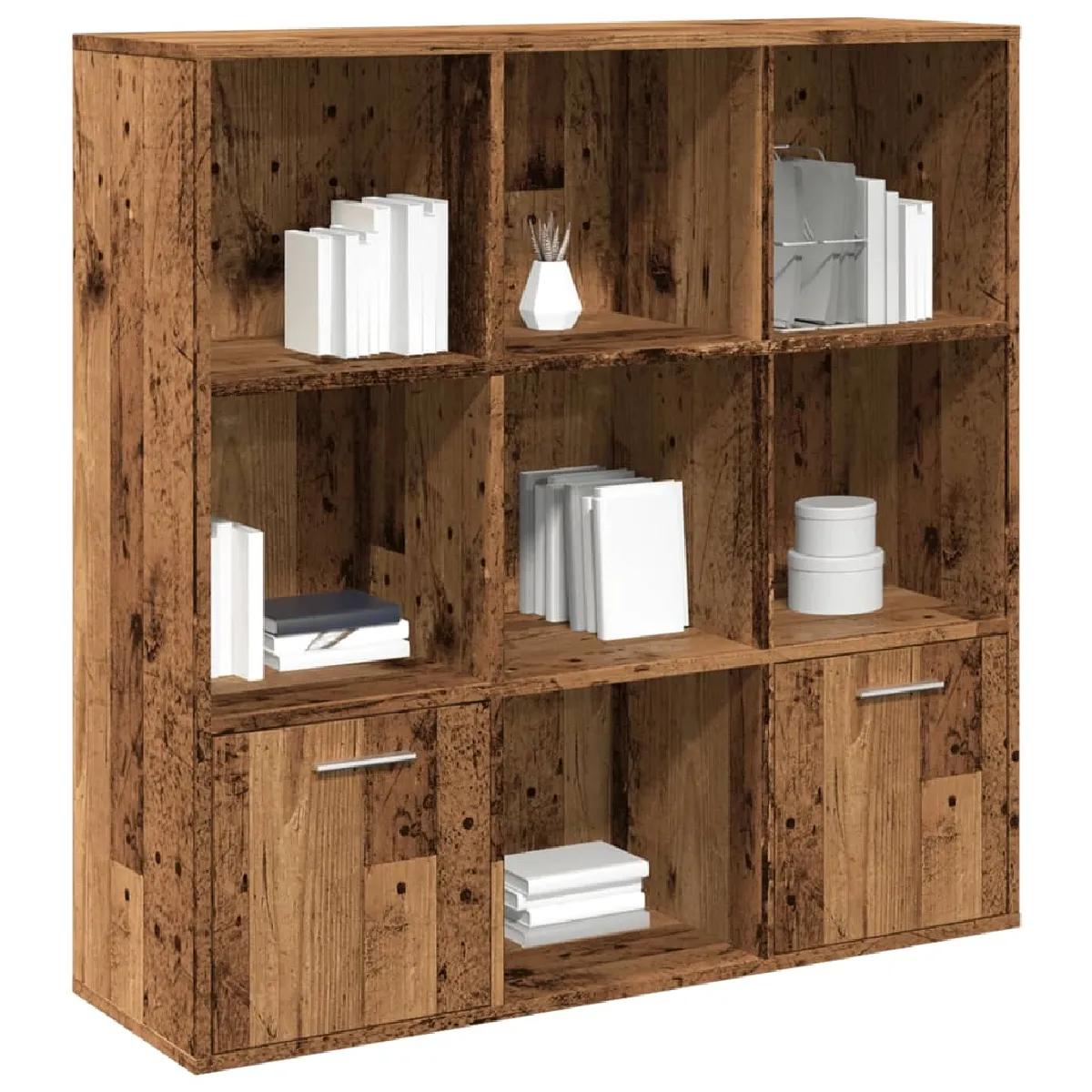 Non Communiqué Marron Meuble Vieux Bois 98X29x97,5 Cm Bois D Ingénierie - Image 3