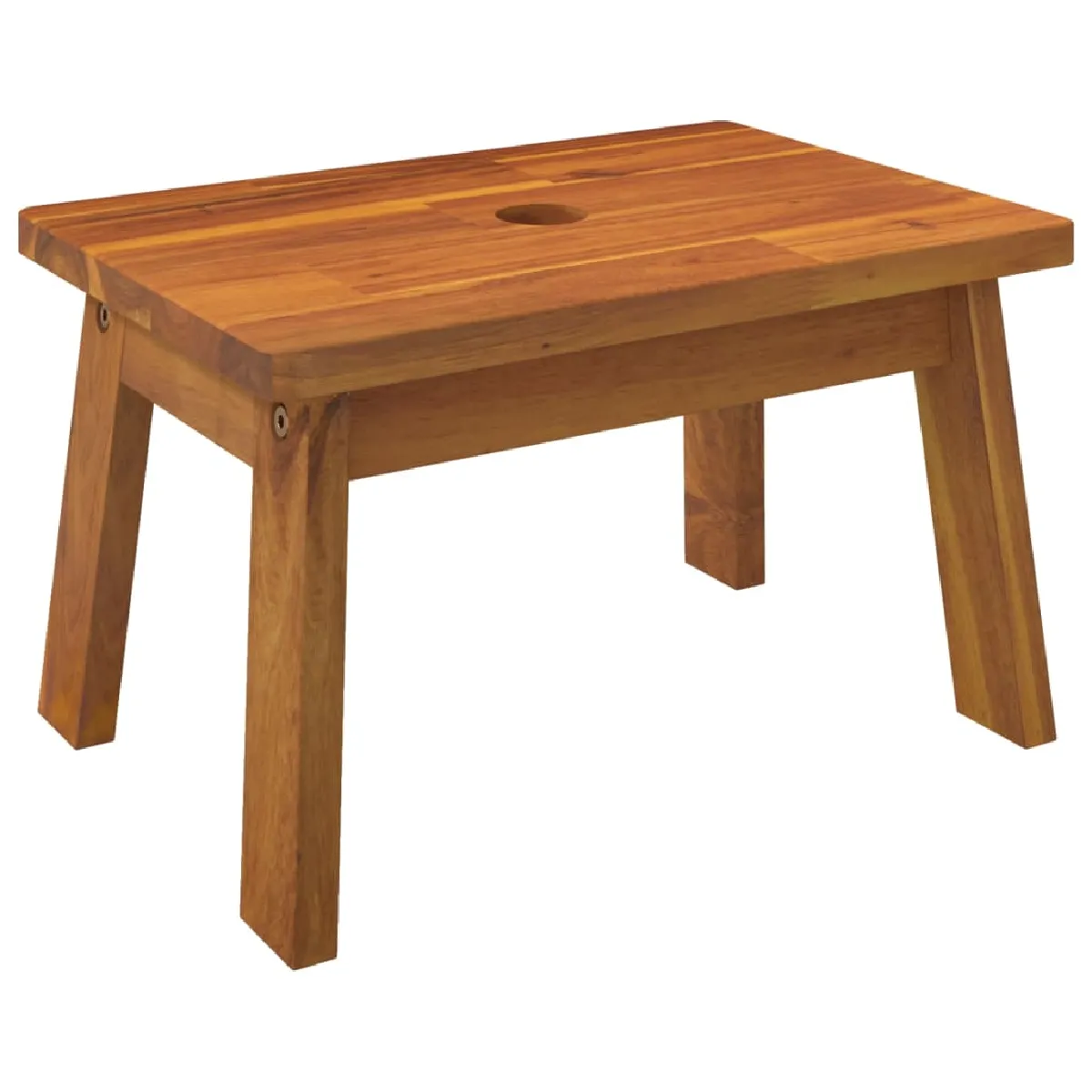Decoshop26 tabouret escabeau plante - Marron