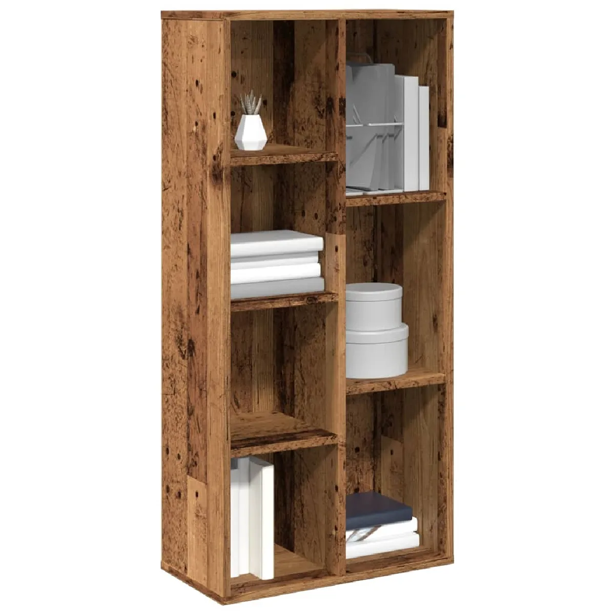 Non Communiqué Marron Bibliothèque Vieux Bois 50X25x104 Cm - Image 3
