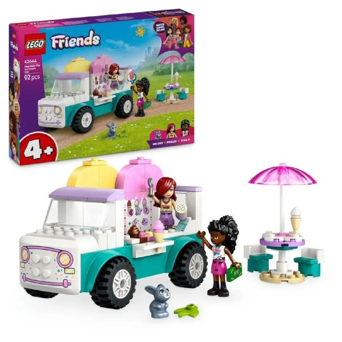 Lego Friends Le Camion De Glace De Heartlake City 42644 Lego La Boite - vue 3