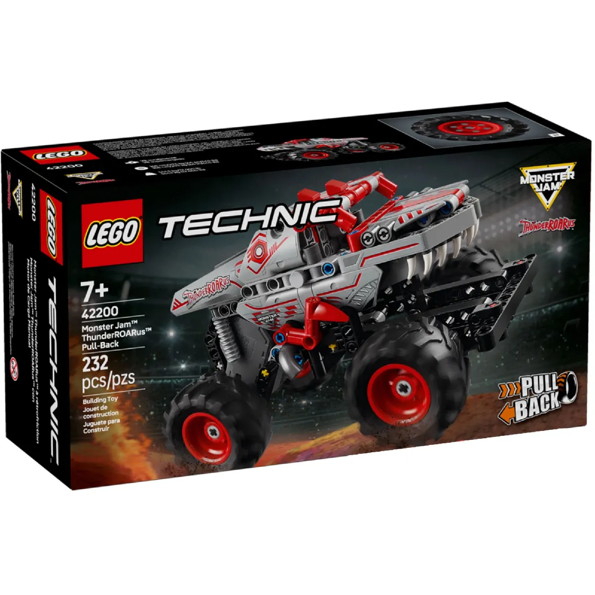 Lego Technic Monster Jam Thunderroarus À Rétrofriction 42200 Lego La Boite - vue 2