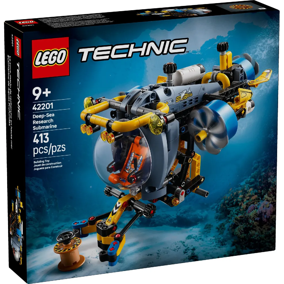 Lego Technic Le Sous Marin De Recherche En Haute Mer 42201 Lego La Boite - vue 2