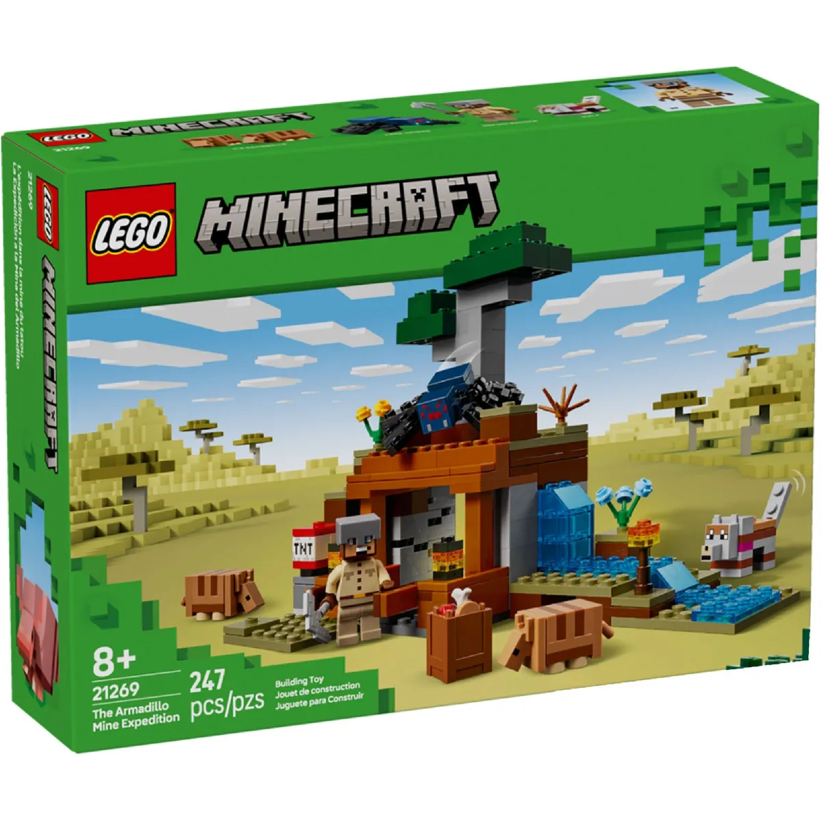 LEGO Minecraft 21269 'expédition dans la mine du tatou