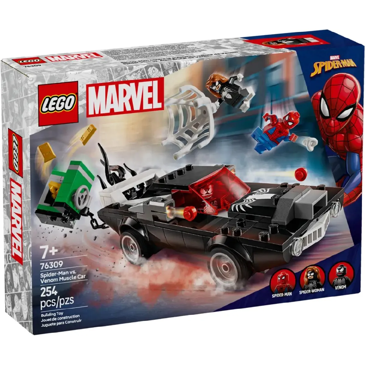 Lego Spider man Contre Le Bolide De Venom Lego La Boite
