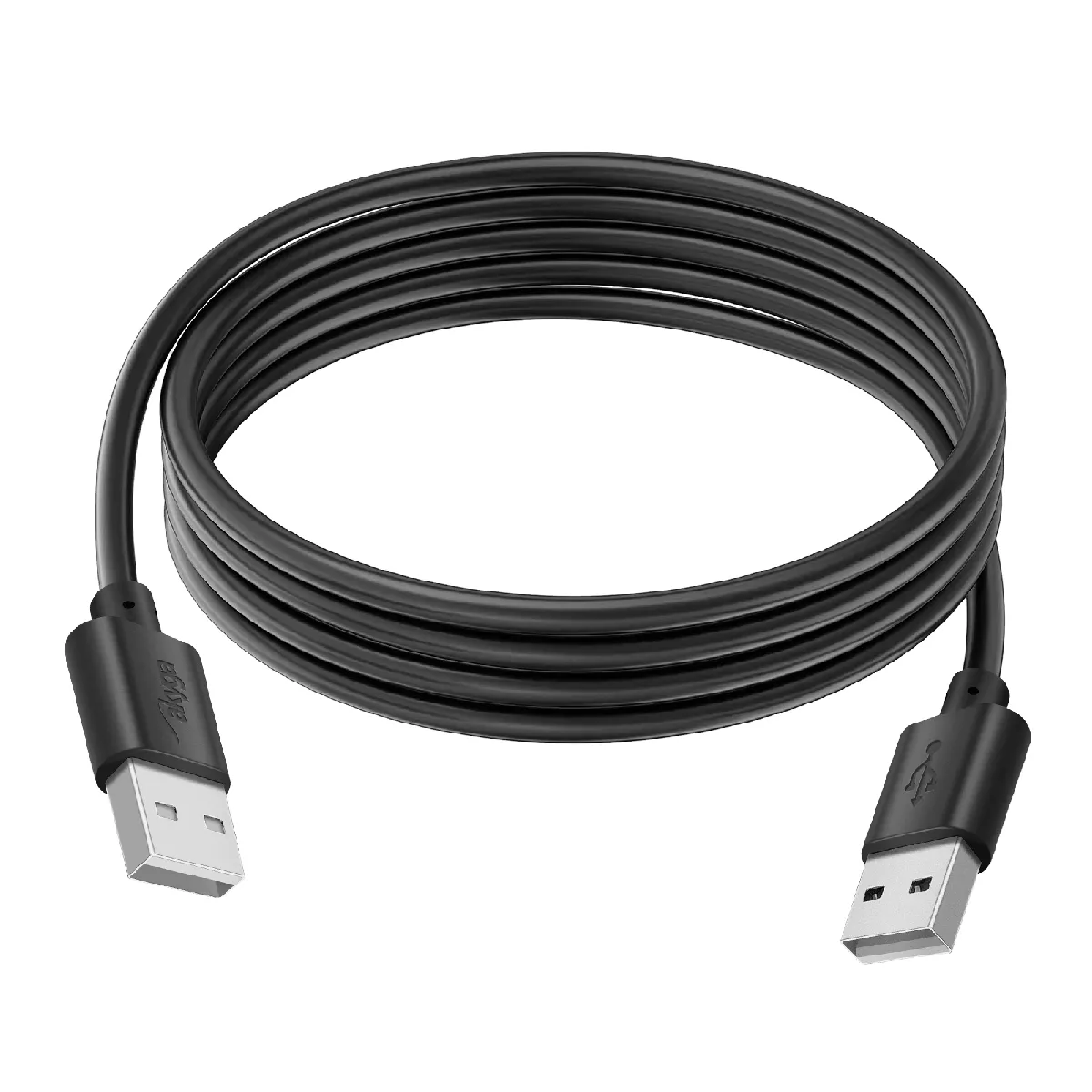 Akyga Noir Câble Usb Usb 2.0 Usb-A Mâle, Usb-A Mâle 1.80 M Ak-Usb-11 - Image 3