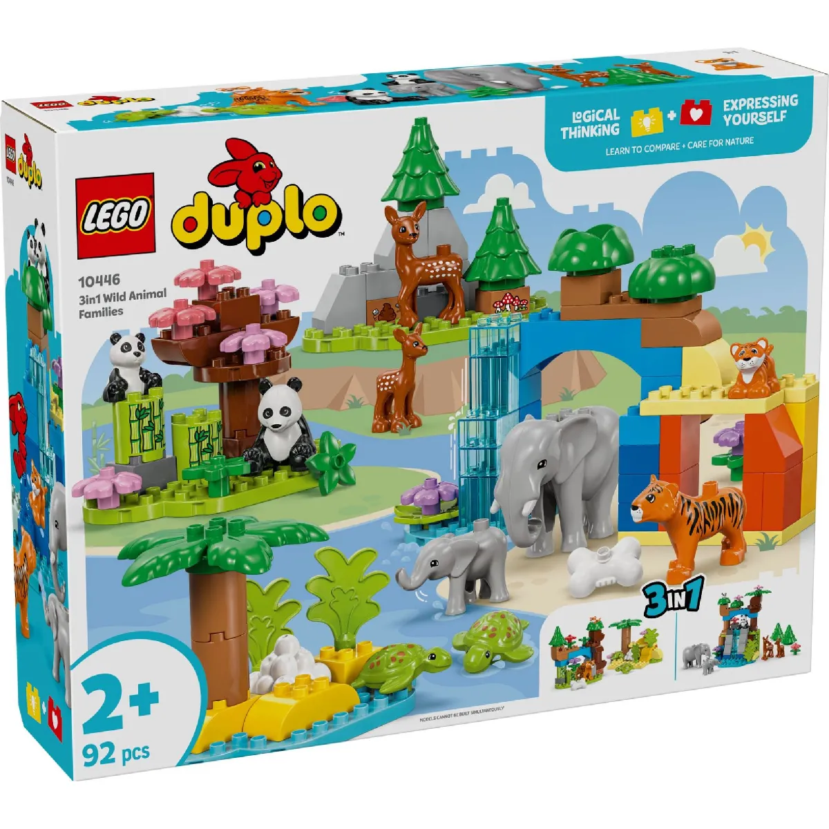 Lego Duplo Ma Ville Familles D'animaux Sauvages 3 en 1 10446 Lego La Boite - vue 2