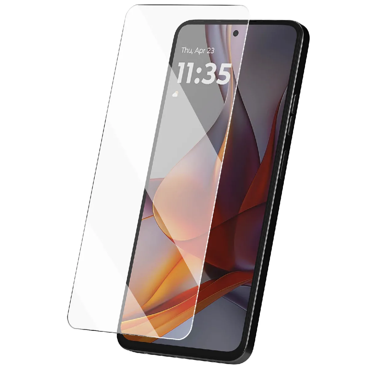 Avizar Verre Trempé Pour Motorola Moto G75 Dureté 9H Anti-Rayure Biseauté Transparent
