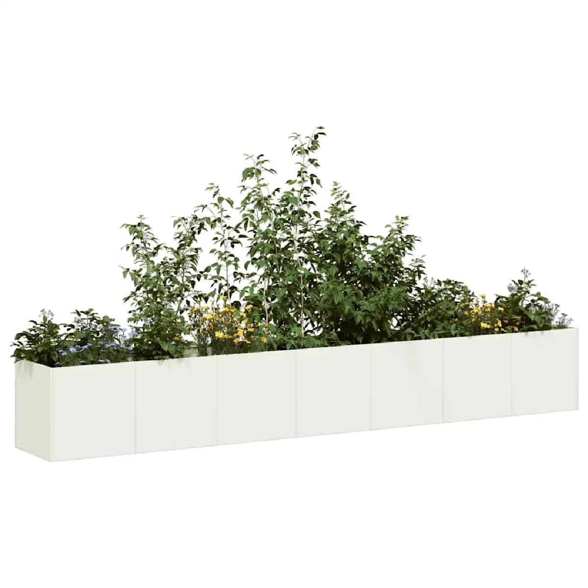vidaXL Jardinière 280x40x40 cm acier laminé à froid pot de fleurs support de plantes lit surélevé support de 860690 - vue 2