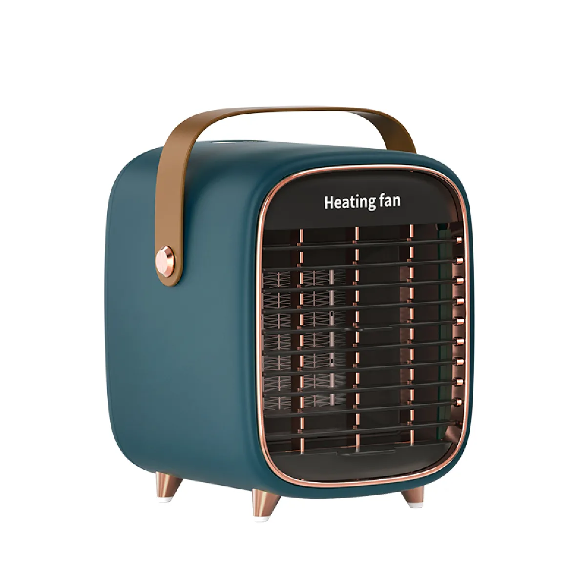 Radiateur soufflant en céramique au design rétro DarkGreen Neuf - vue 4