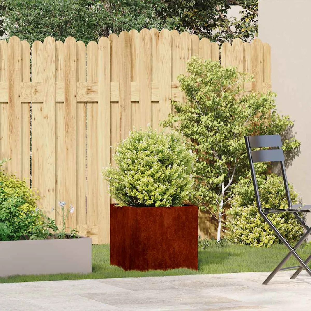Vidaxl Jardinière En Acier Inoxydable - Rouillé