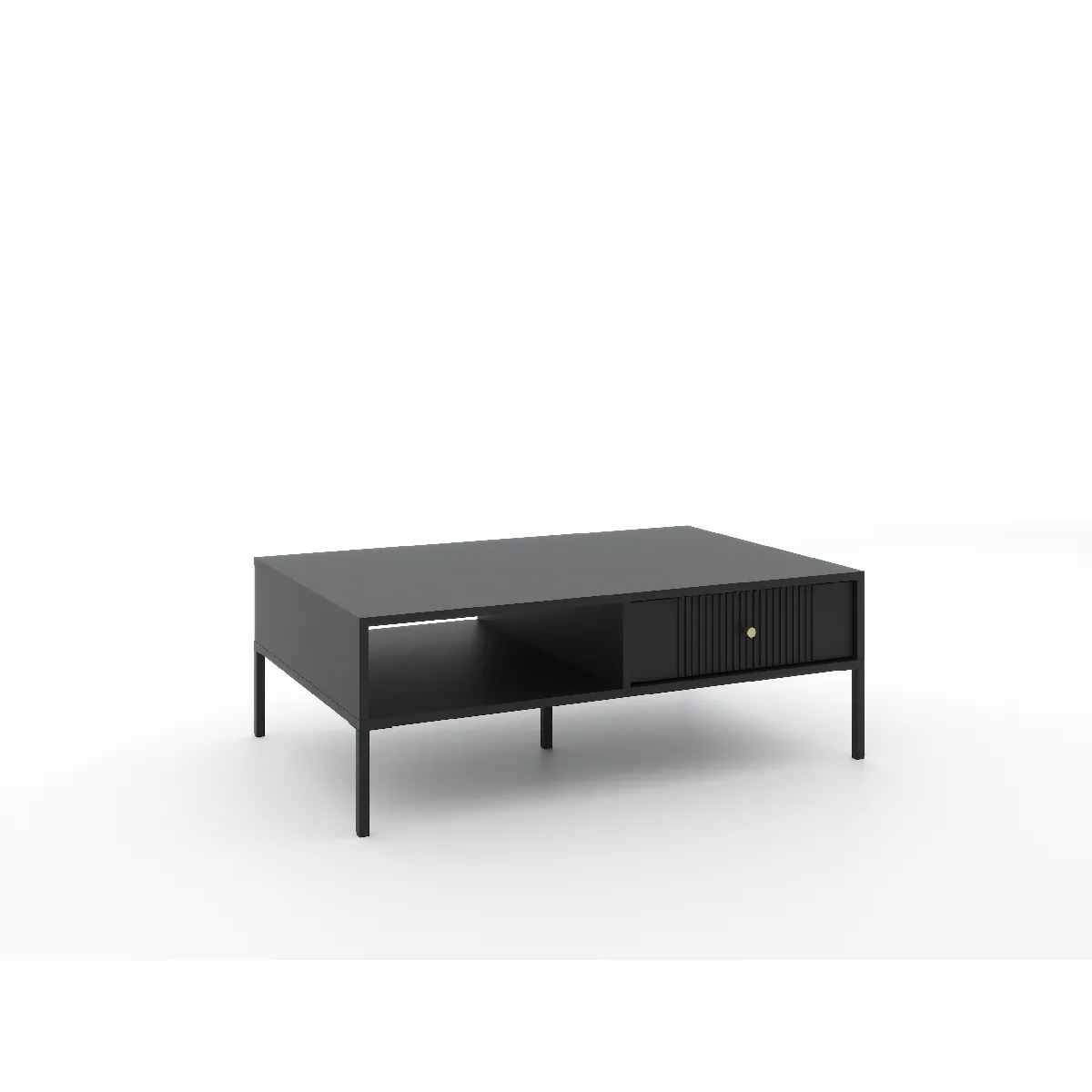 Comparer les prix de Table Basse ISEO 2S Noir/Noir