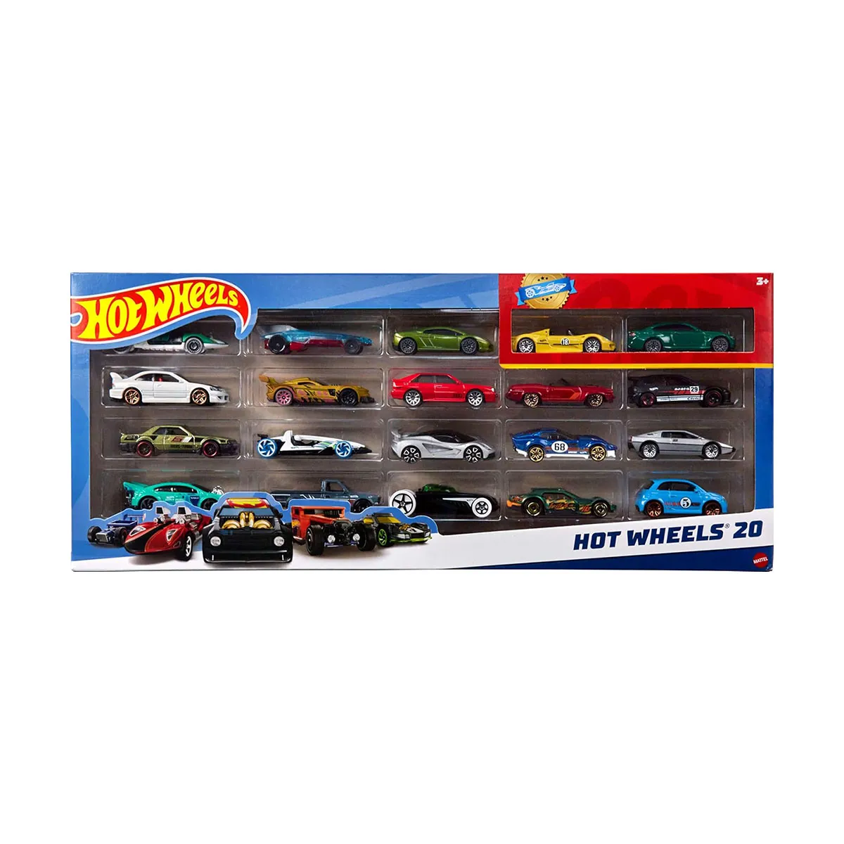 MATTEL Coffret 20 Véhicules Hot Wheels