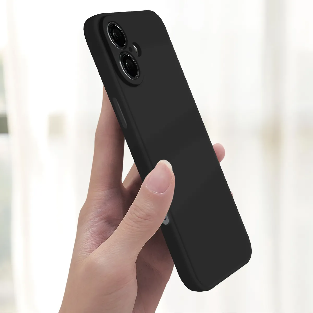 Coque Avizar Antichoc Pour IPhone 16 Pro - Noir Mat Anti-trace - Coins Renforcés - Neuf