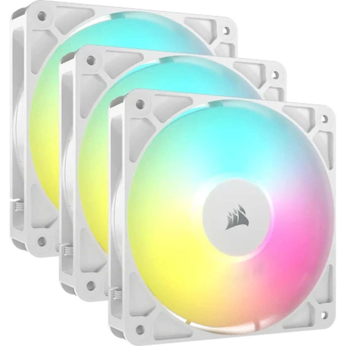 Corsair Rs120 Argb White, 120Mm Argb Fan, Triple Pack - Image 3