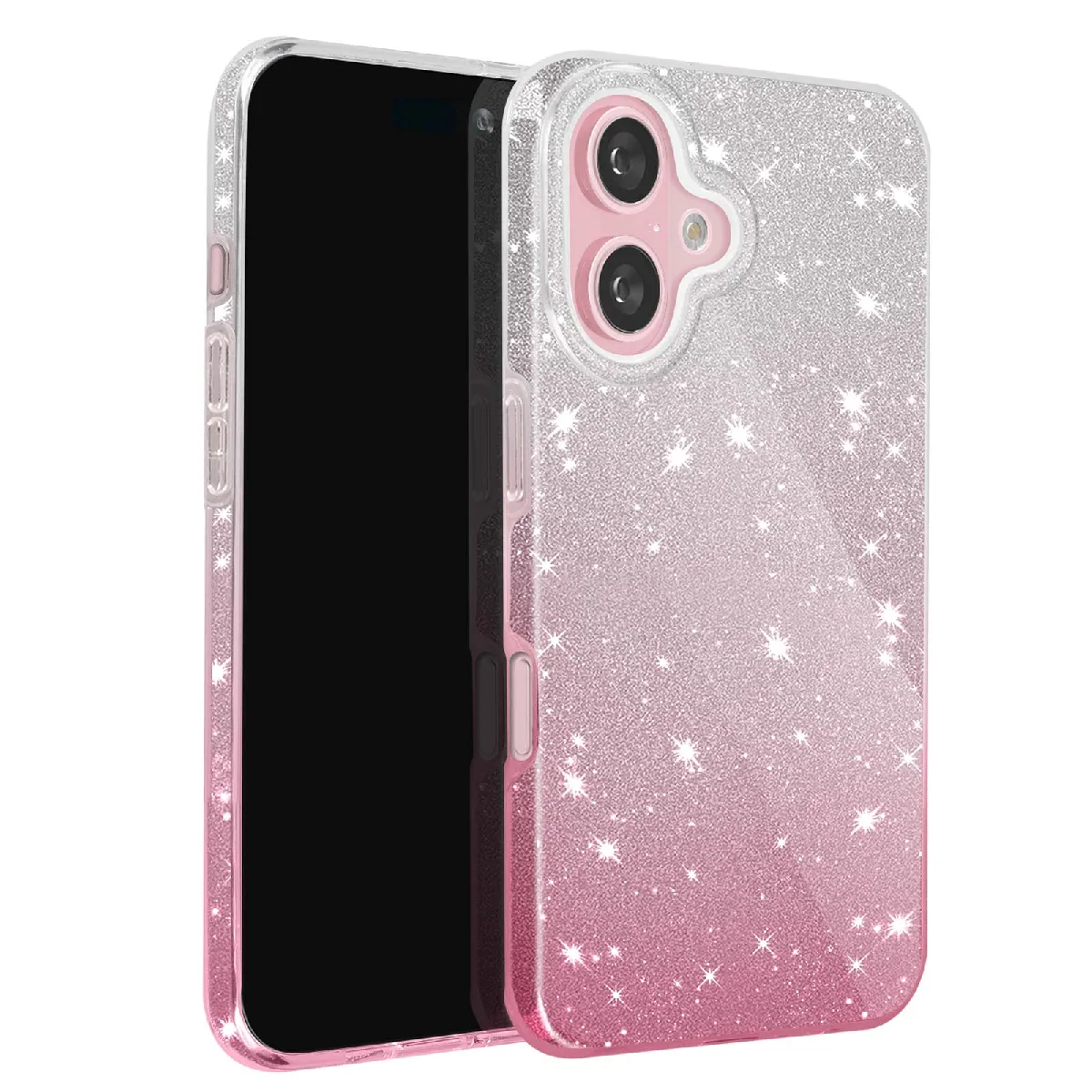 Avizar Blanc/Rose Coque Pour Iphone 16