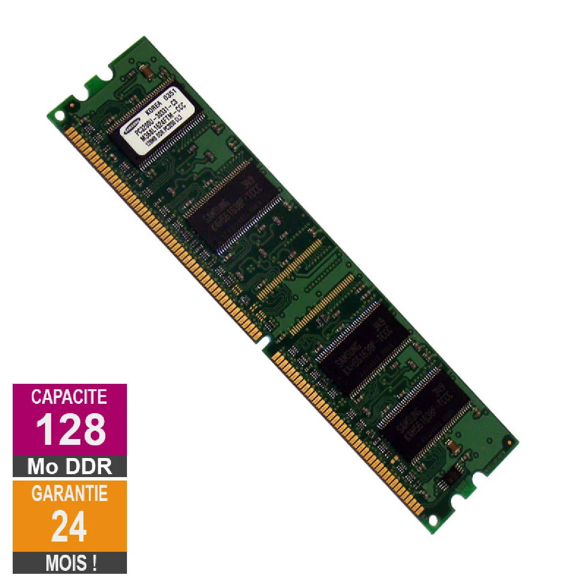 Samsung M368L1624FTM CCC 128 Mo DDR - vue 2