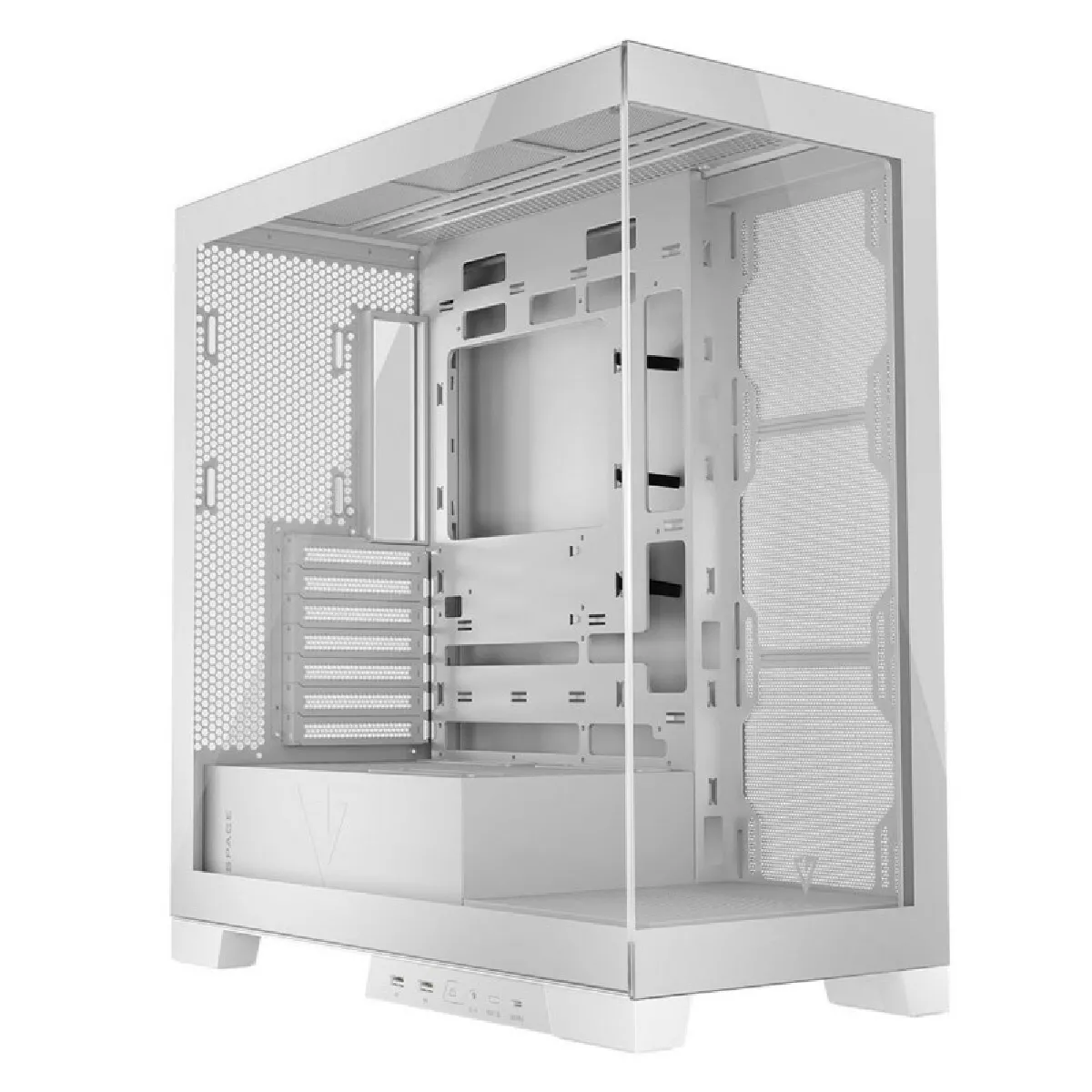 MODECOM  Volcano Space Midi Usb 3.0 X 2 Cype-c White