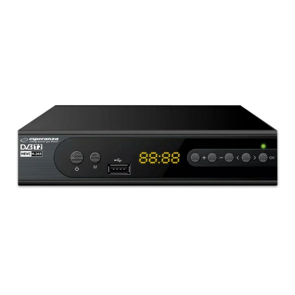 Esperanza - Tuner Numérique EV106P - DVB-T2 - H.265/HEVC - Noir - Image 4