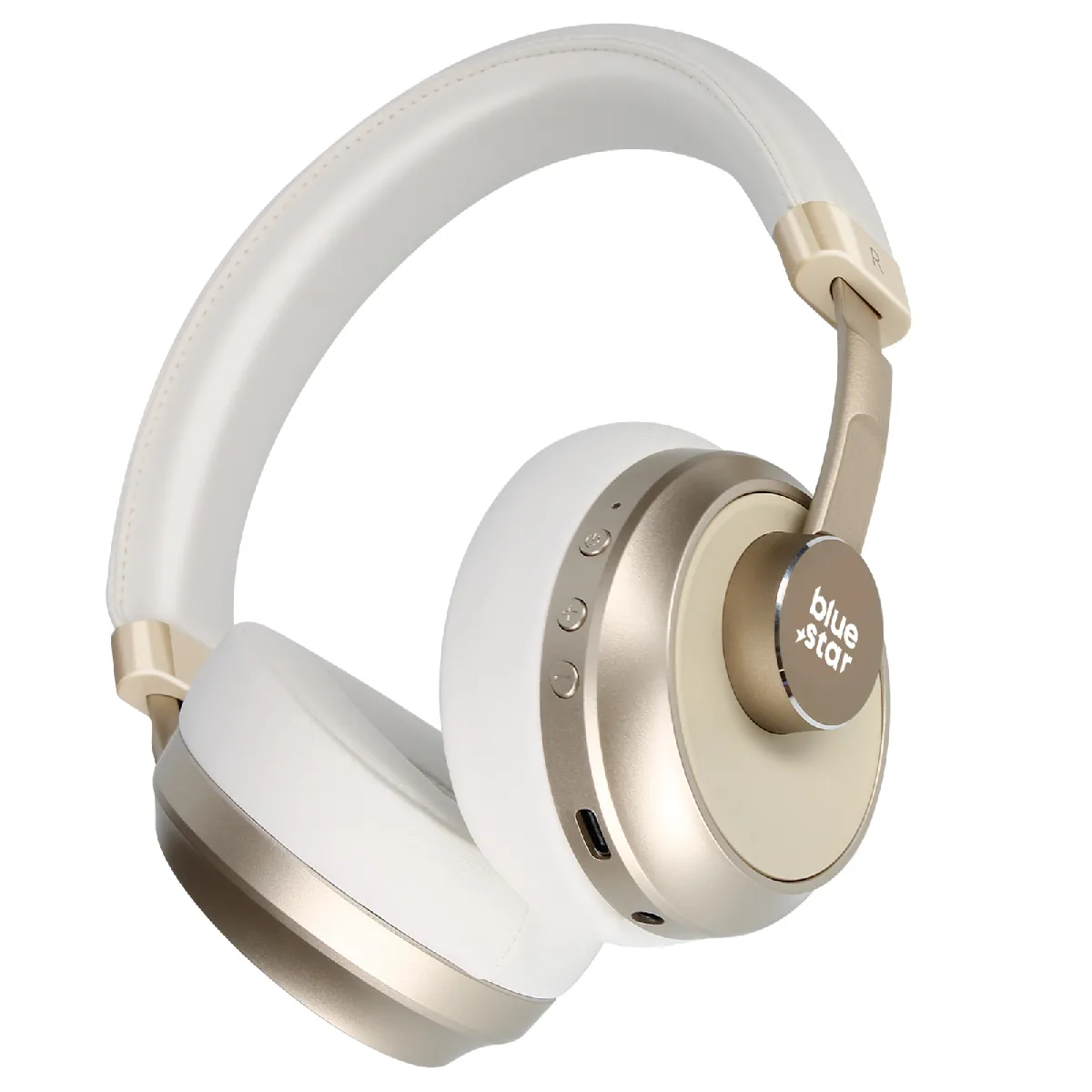 Casque Bluetooth Autonomie 40h Microphone Boutons Multifonctions Blue Star Blanc 