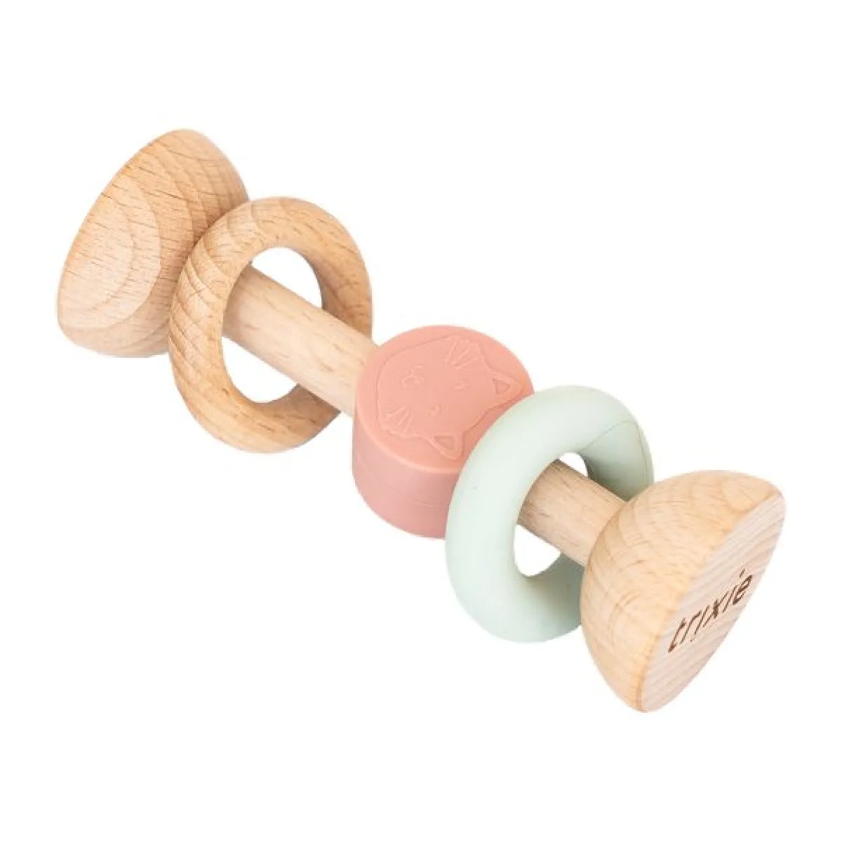Trixie Baby Hochet Silicone Et Bois Mrs. Cat