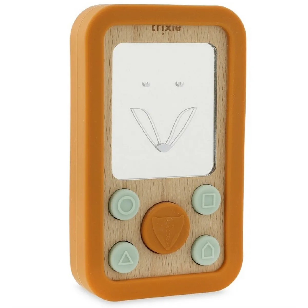 TRIXIE - Téléphone Mr. Fox - Jouet d'imitation - Silicone et Bois - Image 3