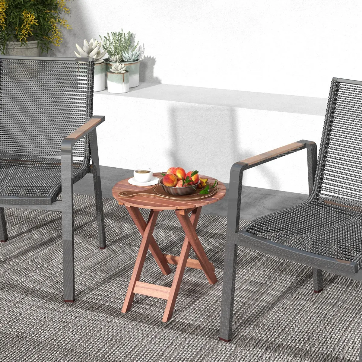 Comparer les prix de Helloshop26 Table d'Appoint Pliante