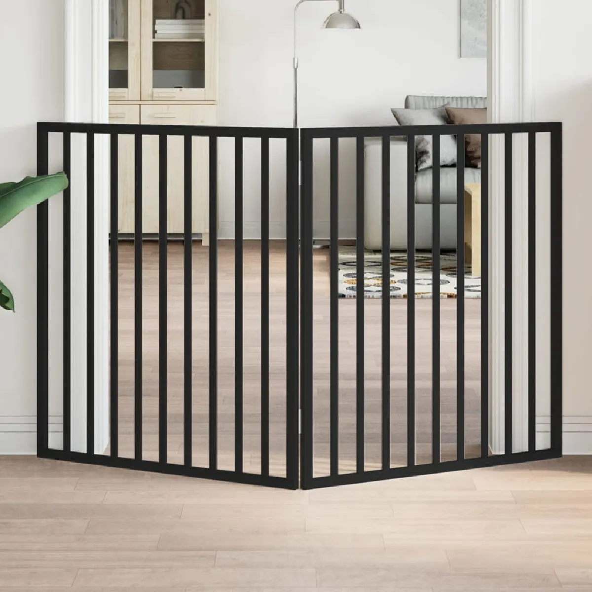 Meilleurs prix pour vidaXL Barrière Pliable 2 Panneaux Noir