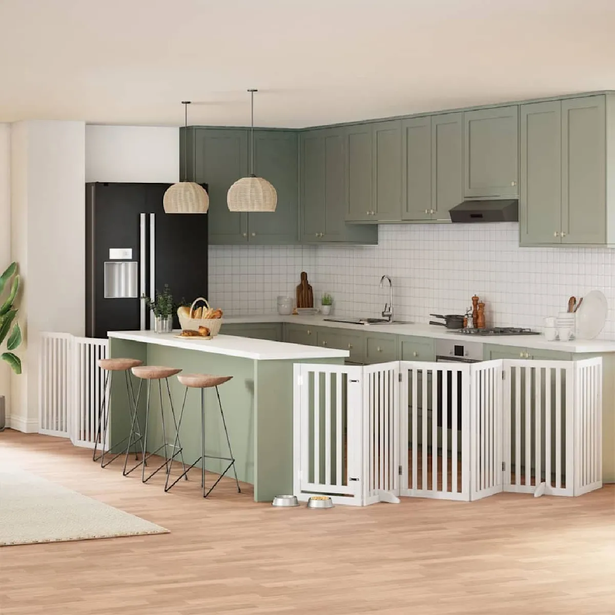 vidaXL Barrière pour chien 9 panneaux - vue 6