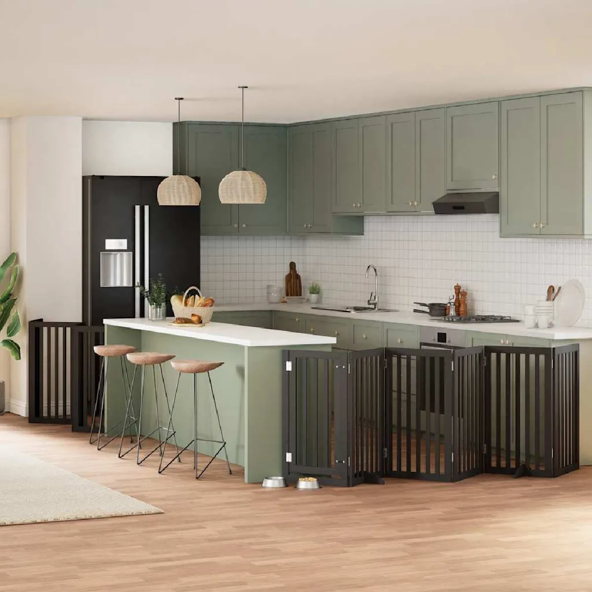 vidaXL Barrière pour chien pliable 12 panneaux - vue 9