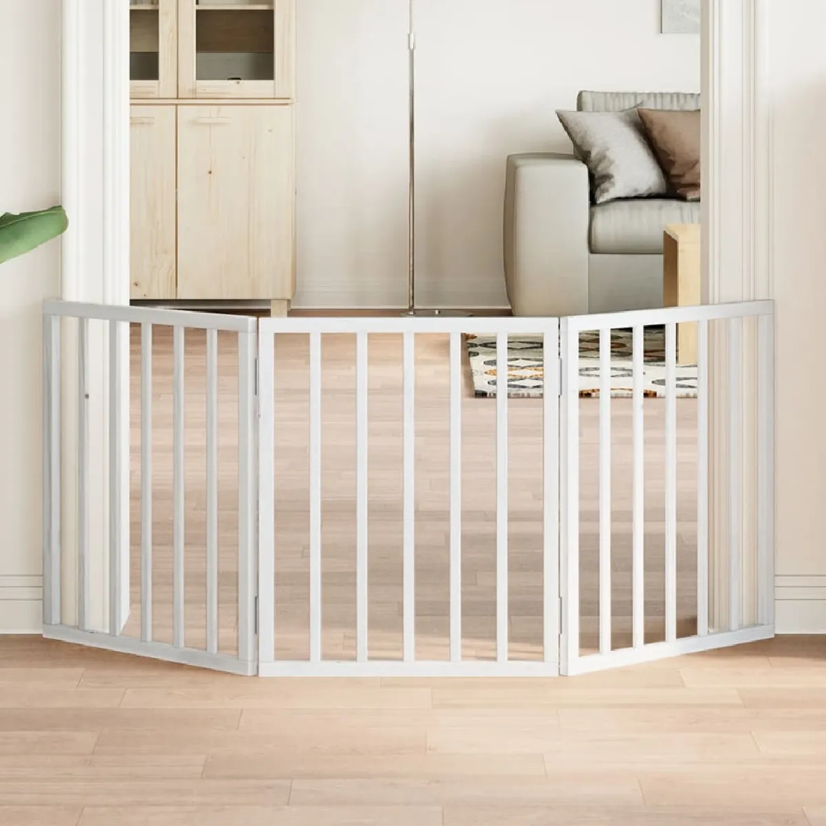 Meilleurs prix pour vidaXL Barrière pliante 3 panneaux blanche