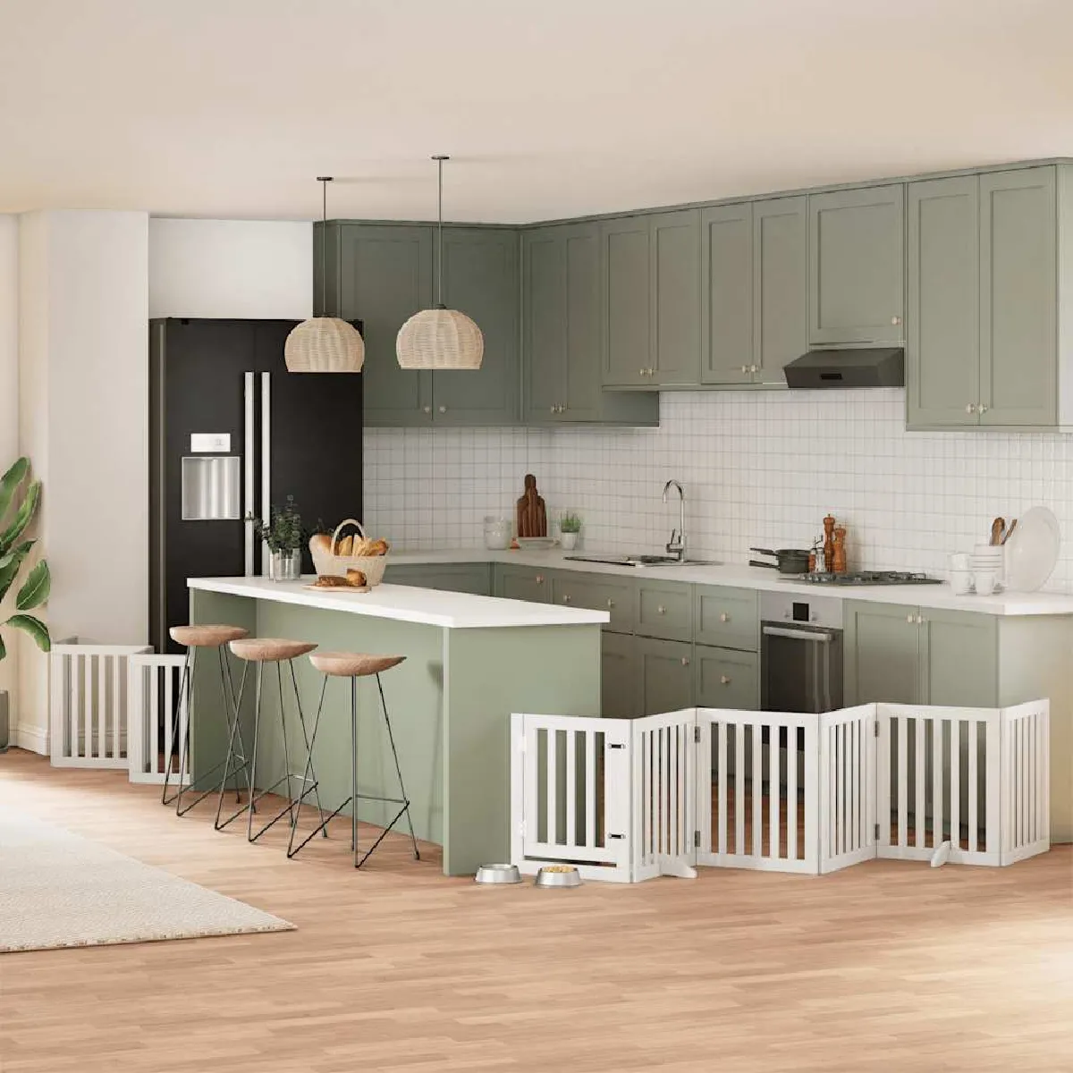 vidaXL Barrière pour chien pliable 12 panneaux - vue 5