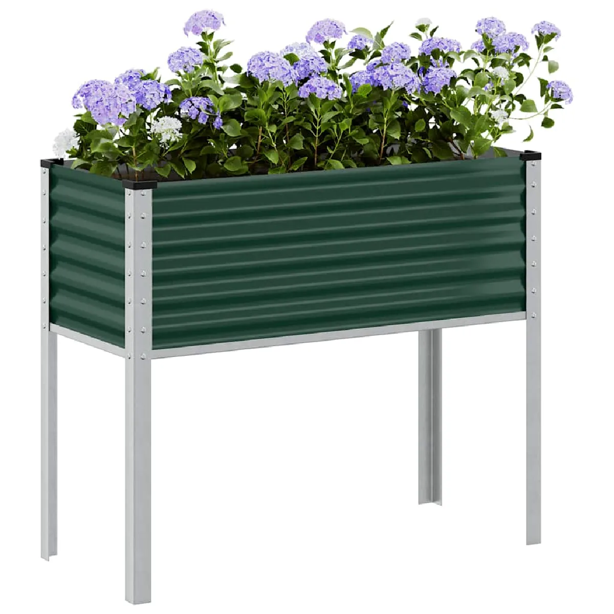 vidaXL Jardinière 100x45x90 cm acier jardinière dextérieur bac à fleurs bac à tomates jardinière de terrasse 4008969 - vue 2