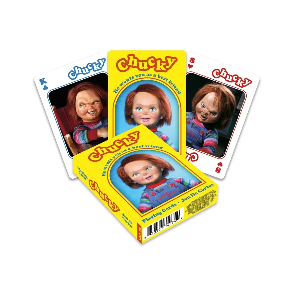 Aquarius Child's Play Jeu de Cartes Chucky Movie - Jeu de cartes - Rue ...
