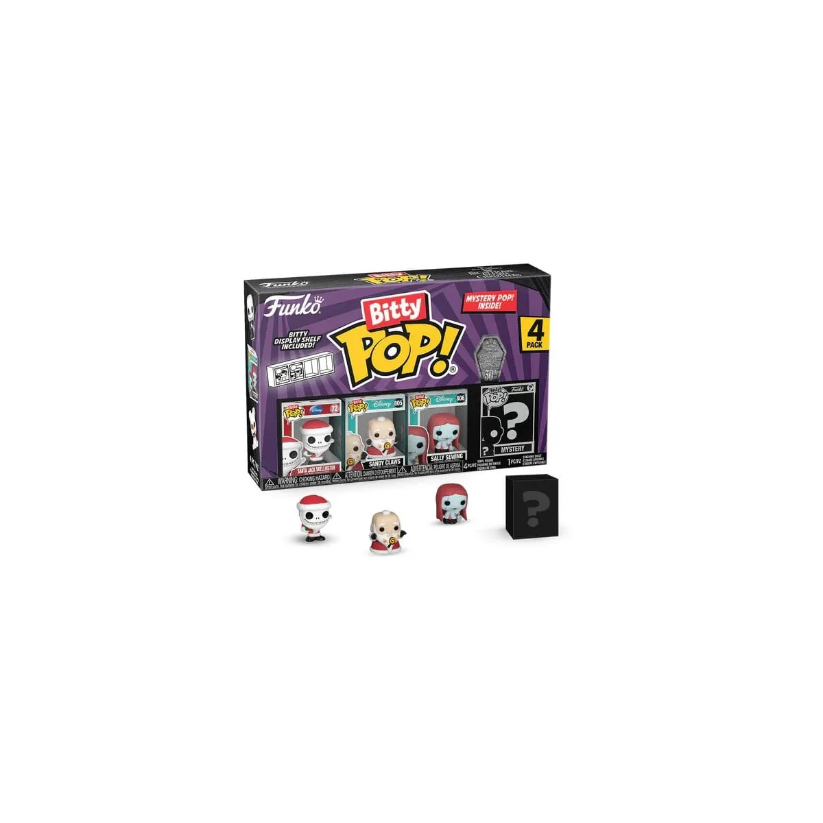 'étrange Noël de Mr. Jack Pack 4 figurines Bitty POP! Santa Jack 2 5 cm - vue 2