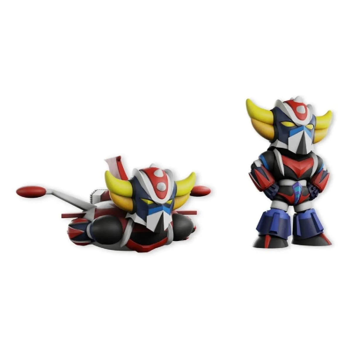 Plastoy Figurines Goldorak Et Soucoupe - Pack De 2