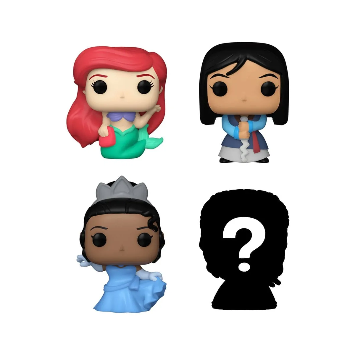 Disney Princesses Pack 4 figurines Bitty POP! Ariel 2 5 cm