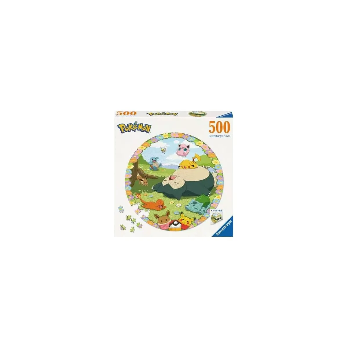 Puzzle Rond Pokémon En Fleurs 500 Pièces Ravensburger La Boite - vue 3