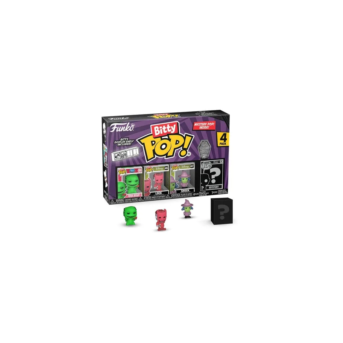'étrange Noël de Mr. Jack Pack 4 figurines Bitty POP! Oogie Boogie 2 5 cm - vue 2