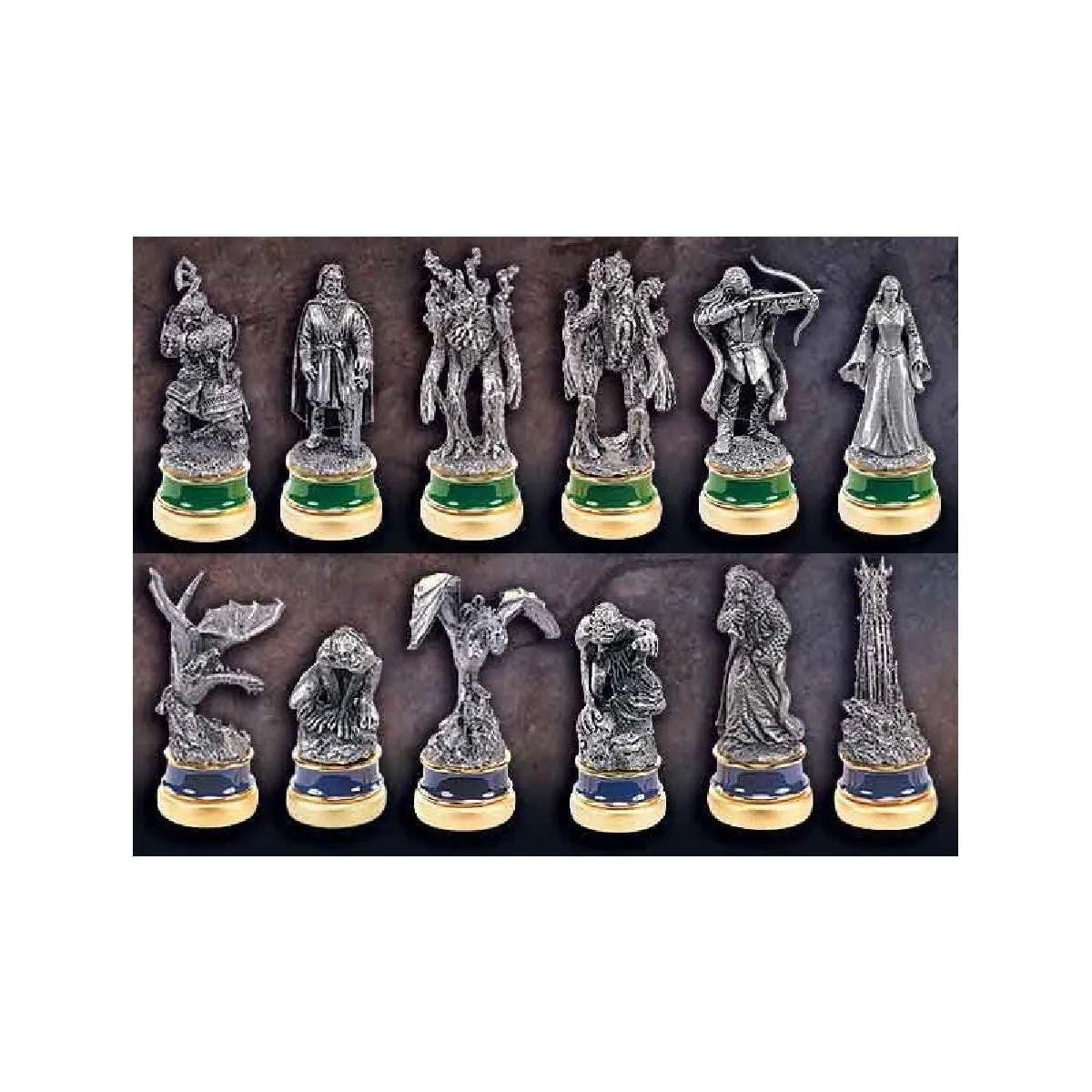 Noble Collection Set De Pièces D’échecs Le Seigneur Des Anneaux