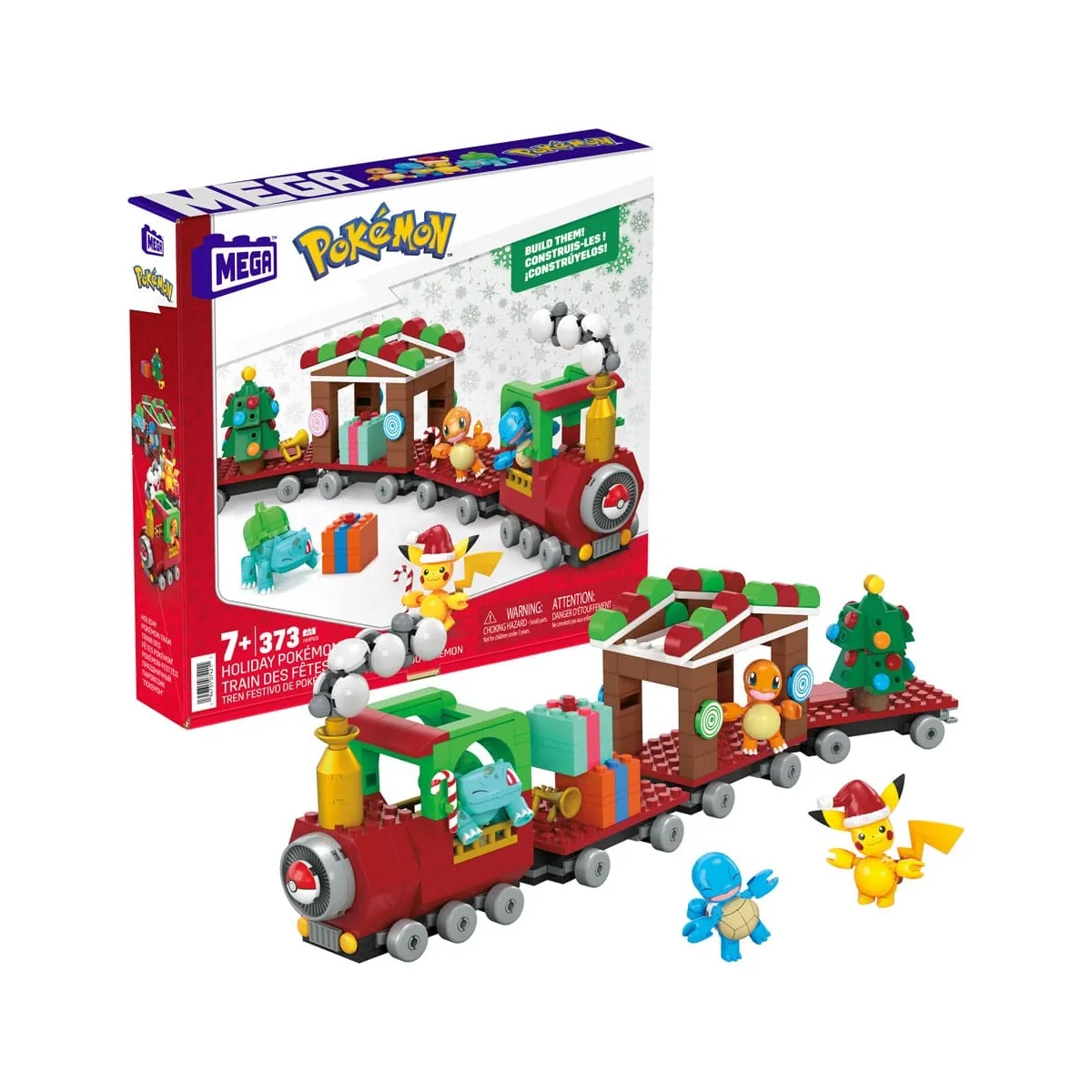 Mattel Jeu De Construction Pokémon Mega Construx Train Des Fêtes