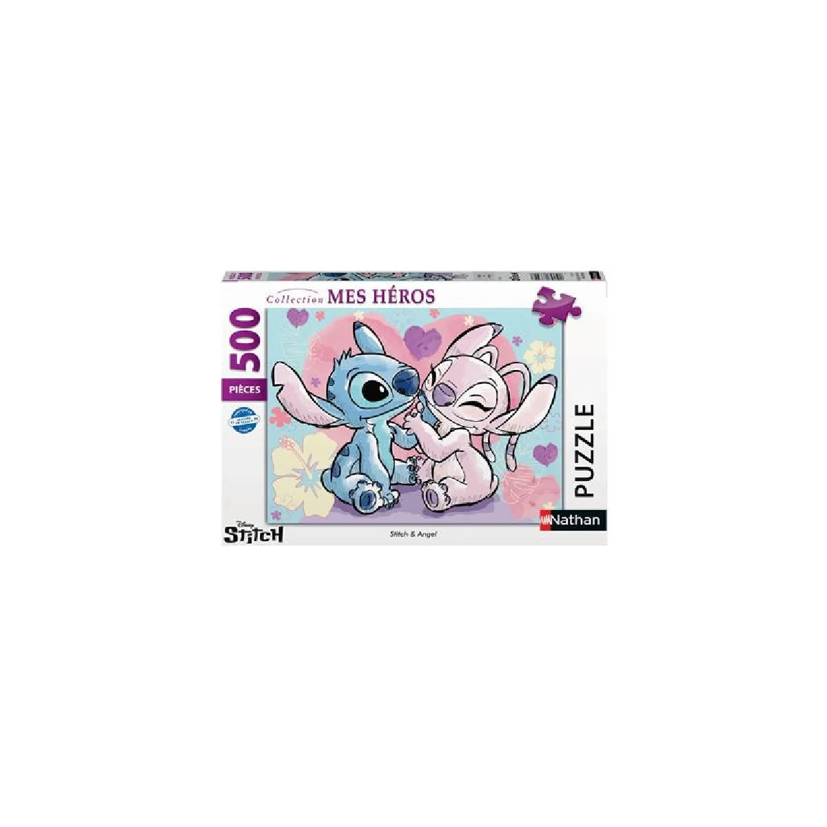 Puzzle 500 pièces : Disney : Stitch & Angel Ravensburger Nathan