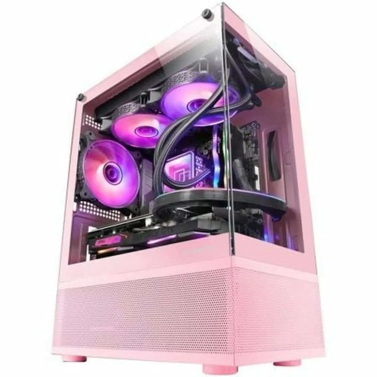 Mars Gaming MC-SE Micro-ATX Tour Verre Tremp&eacute; USB 3.0 Rose
