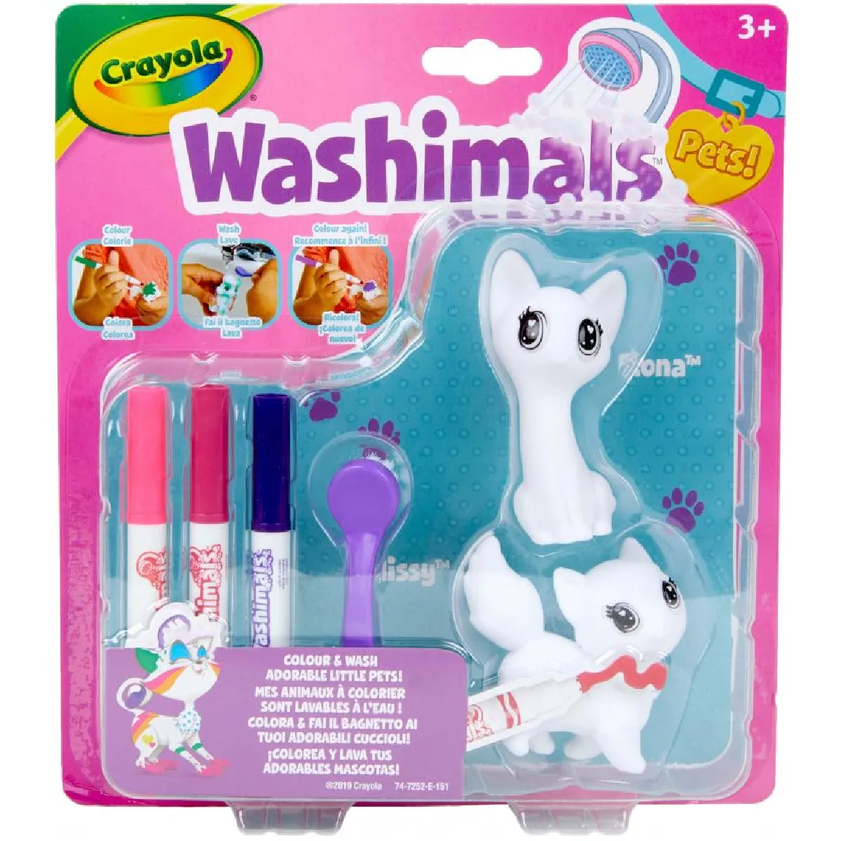 Crayola Coffret Washimals Chips - 2 Pièces