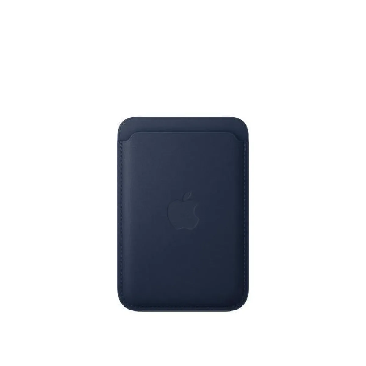 Apple FineWoven Wallet with MagSafe Bleu Intense pour iPhone Noir - vue 1