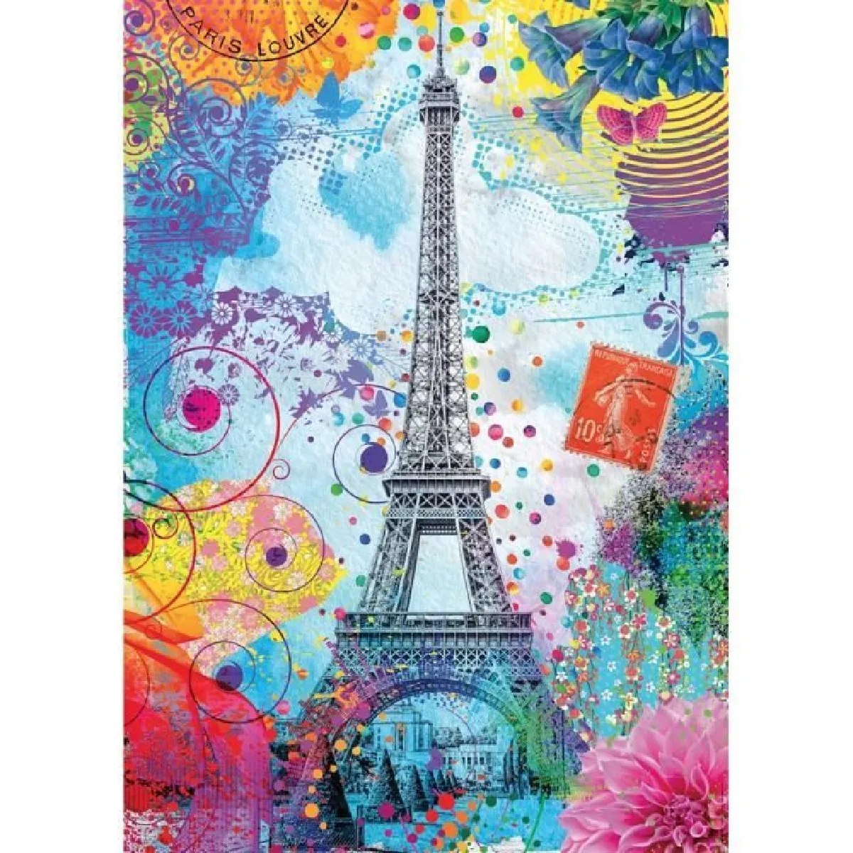 Nathan Puzzle adulte Tour Eiffel multicolore Nathan Puzzle adulte Tour Eiffel multicolore