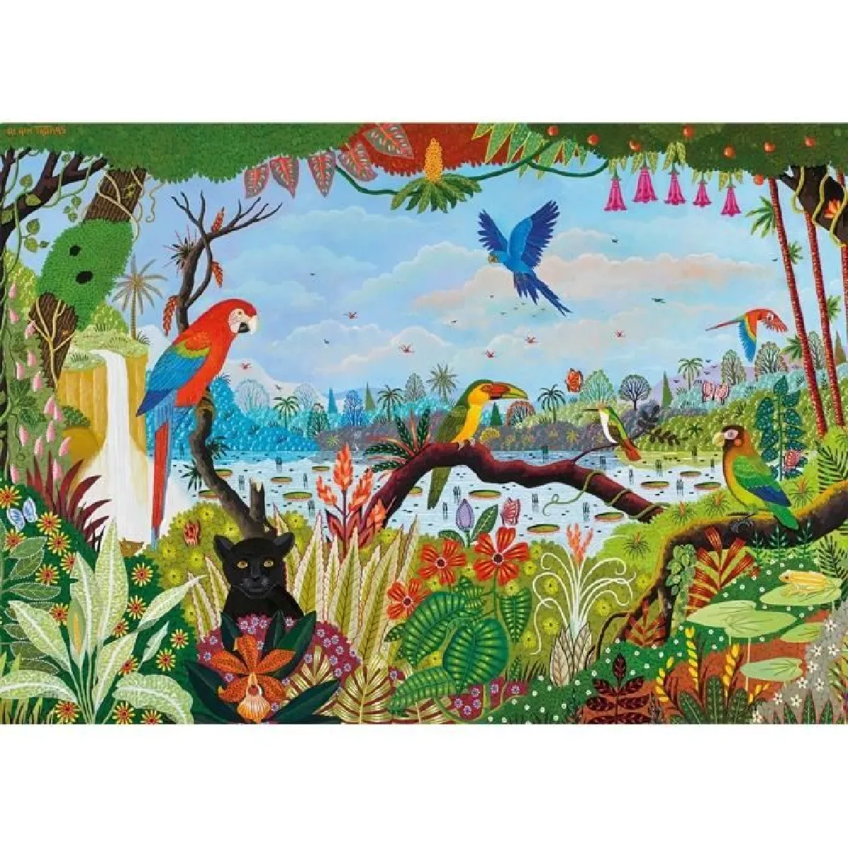 Puzzle 1500 pièces : Jungle animée Ravensburger Nathan - vue 10
