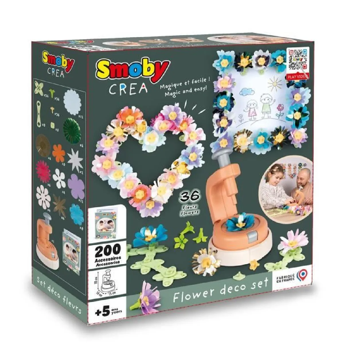 Jeu Loisir Créatif Crea Déco Fleurs Smoby La Boite - vue 2