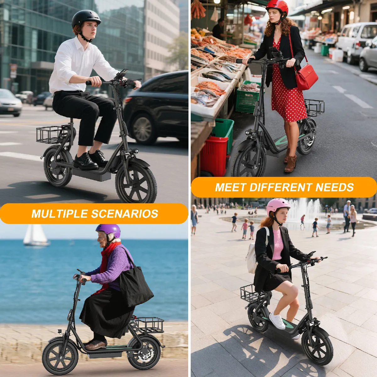 Trottinette électrique JOYOR T6E ABE Homologuée Route - Autonomie 70km, Moteur 500W, 10 Pouces, Neuve