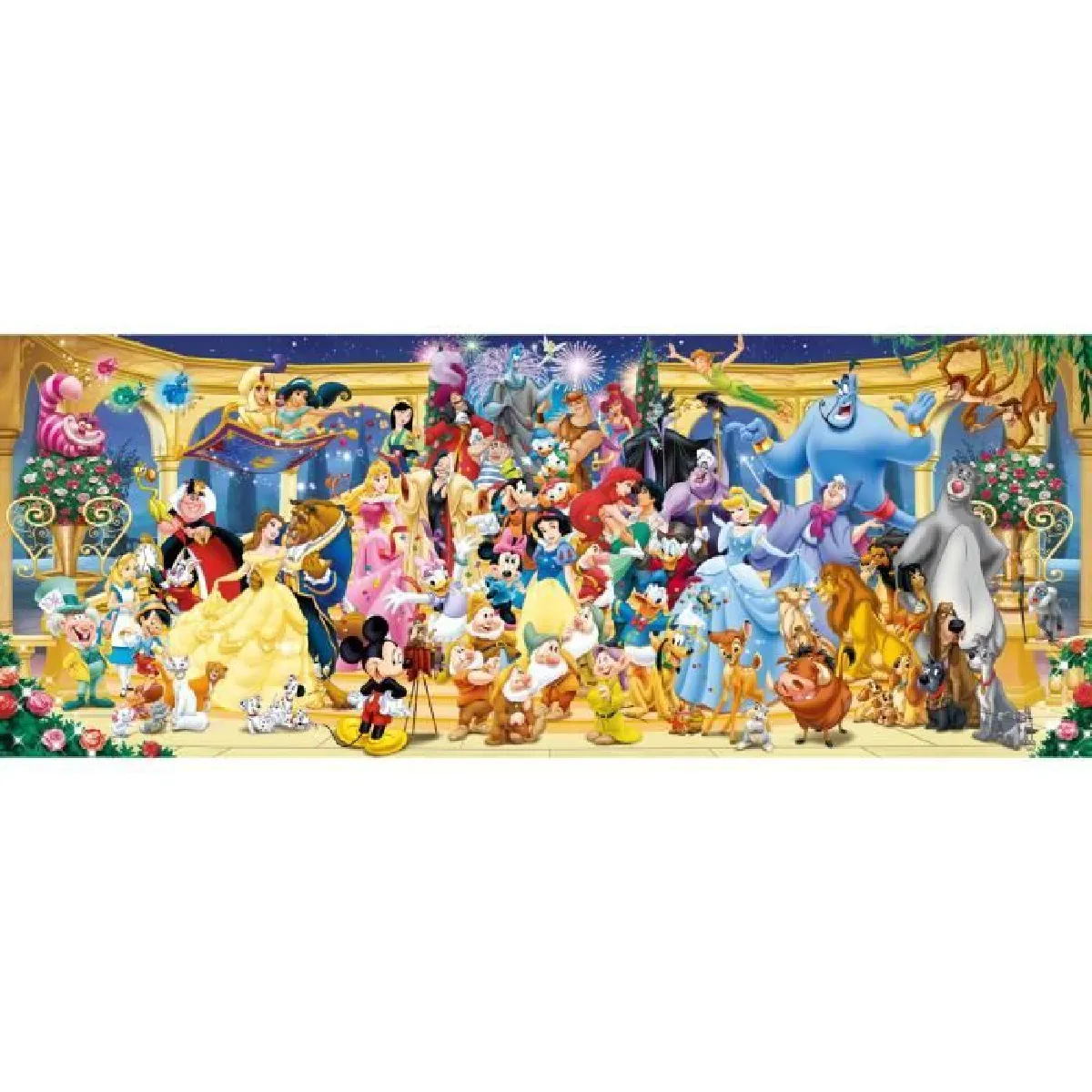 Puzzle 1000 pièces Panorama : Photo de groupe Disney Ravensburger France