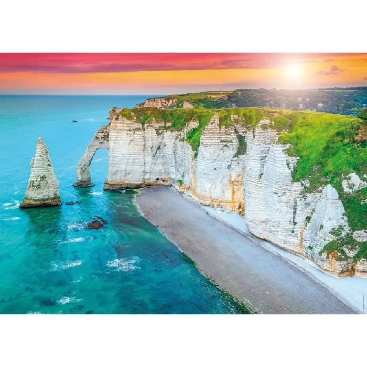 Puzzle 1000 pièces : Les Falaises d'Etretat Ravensburger Nathan